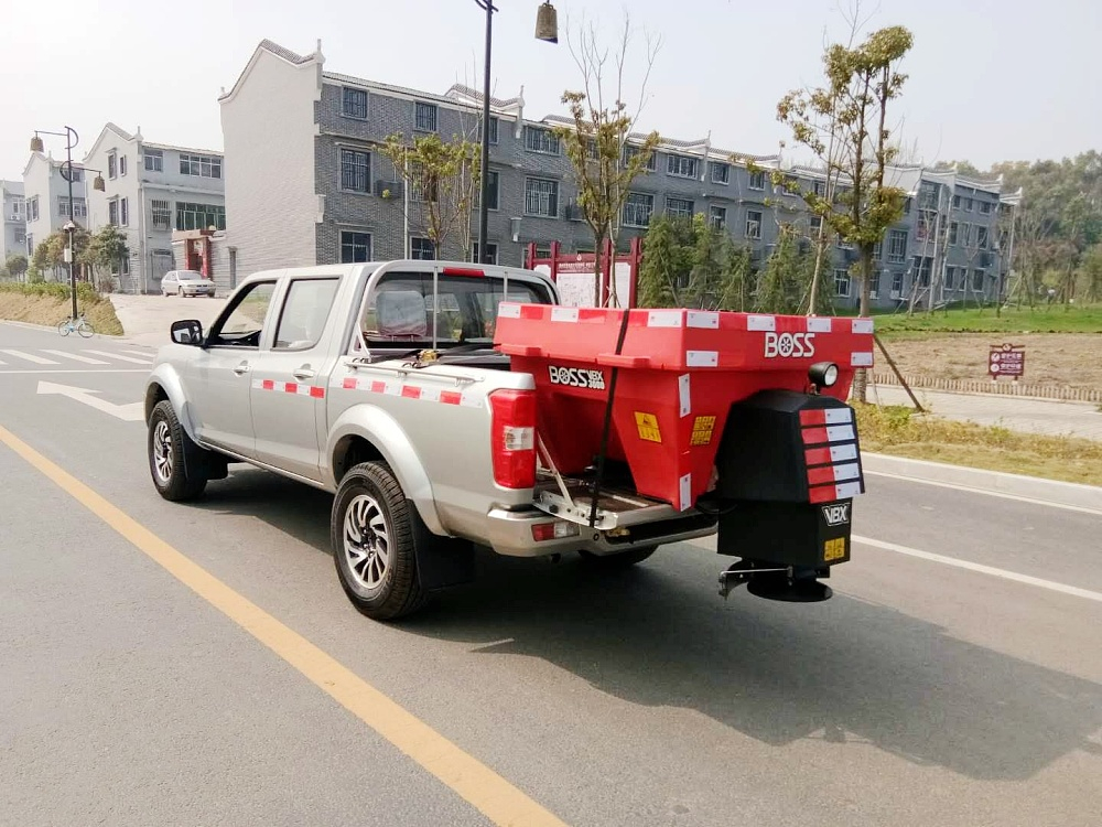 皮卡融雪撒布車配美國BOOS撒布機